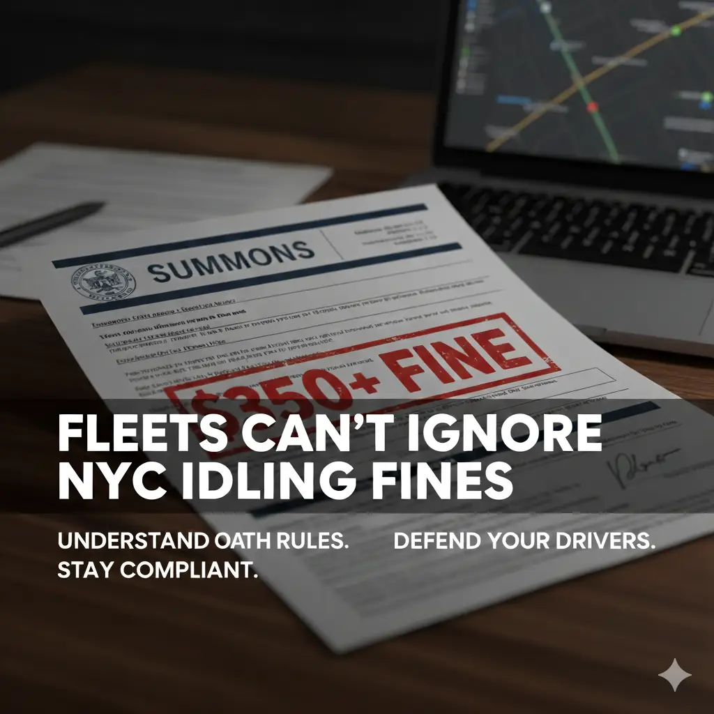 NYC Idling Ticket: What to Do Next