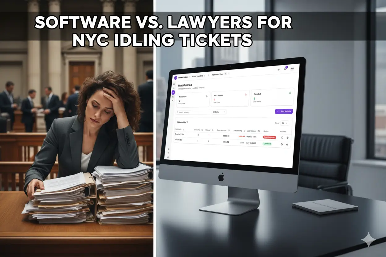 Software vs. Lawyers for Managing NYC Idling Tickets – What’s Best for Fleets?